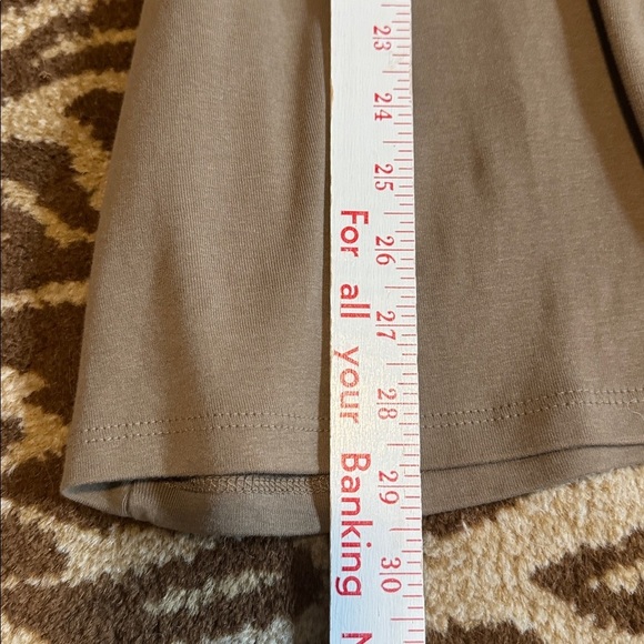 NWT J. Jill Perfect Pima v-neck elbow sleeve tee Shirt Top Womens 4X Shitake - Picture 6 of 8